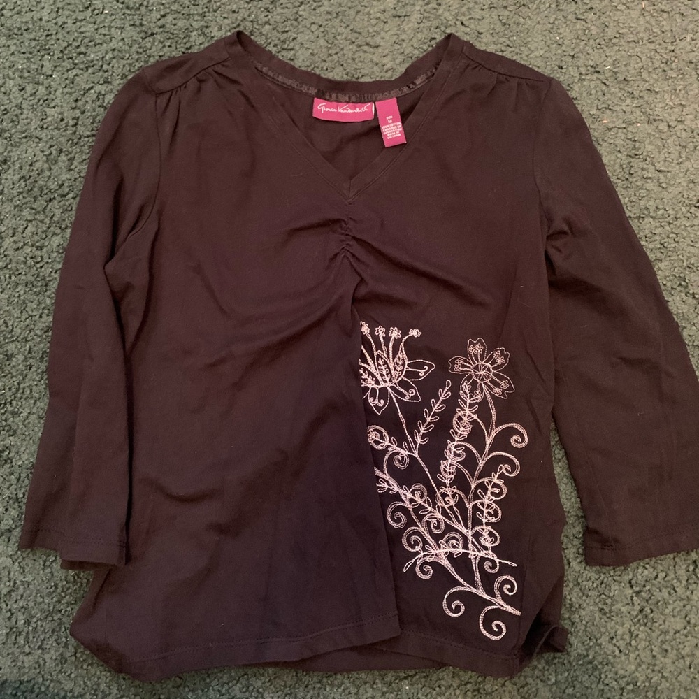 Gloria Vanderbilt Embroidered shirt
